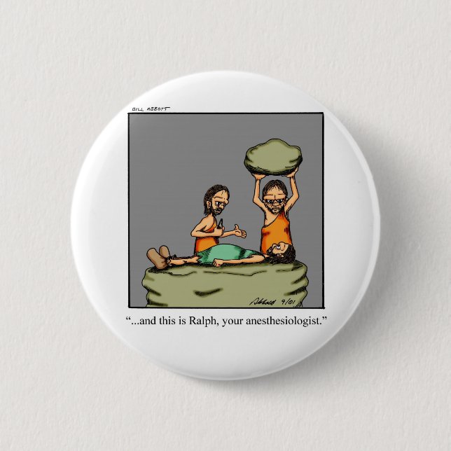 Macaron Rond 5 Cm Drôle cadeau Médicale ! (Devant)