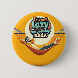 Macaron Rond 5 Cm Drôle cadeau pour Lazy People Design