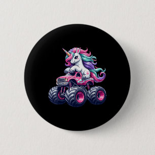 Macaron Rond 5 Cm Drôle Cute Unicorn À L'Épreuve Un Monstre Rose Cam