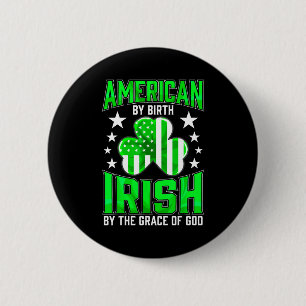 Macaron Rond 5 Cm Drôle de fierté irlandaise St Patrick's Day vert c