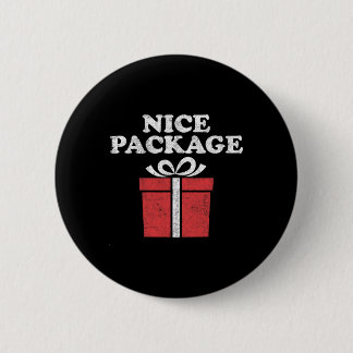 Macaron Rond 5 Cm Drôle de Noël Joli Paquet Rétro Moche Fête Adulte