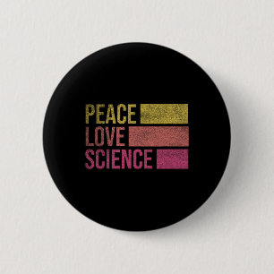 Macaron Rond 5 Cm Drôle de paix amour science amateurs de mathématiq