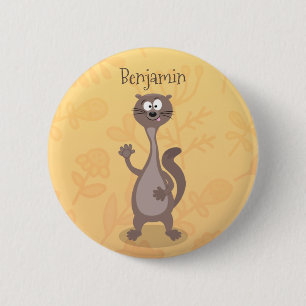 Macaron Rond 5 Cm Drôle dessin animé en toile