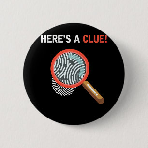 Macaron Rond 5 Cm Drôle Detective Crime Investigation Drama Book
