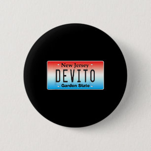 Macaron Rond 5 Cm Drôle Devito New Jersey italo-américain Nj escalop