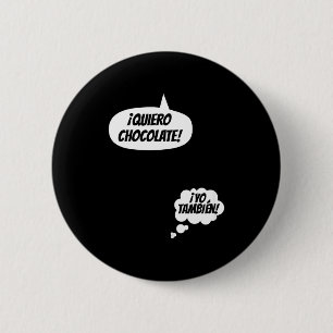 Macaron Rond 5 Cm Drôle espagnol Annonce Grossesse Bébé Nouvelle Mam