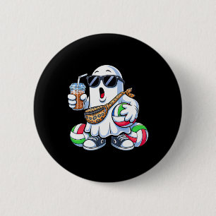 Macaron Rond 5 Cm Drôle Ghost Volleyll Boo Café Halloween Hommes