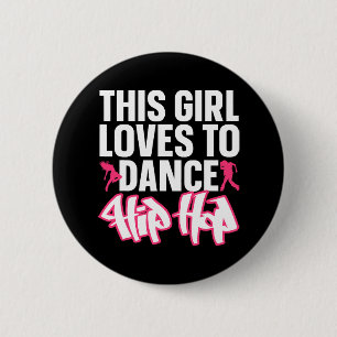 Macaron Rond 5 Cm Drôle Hip hop Danser Art Pour Enfants Filles Femme