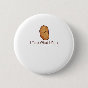 Macaron Rond 5 Cm Drôle Je Yam Ce Que Je Yam Pour Hommes, Femmes Et