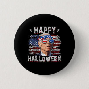 Macaron Rond 5 Cm Drôle Joe Biden 4 juillet heureux Halloween Amériq