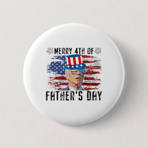 Macaron Rond 5 Cm Drôle Joe Biden 4 juillet Joyeux 4ème Des Pères D