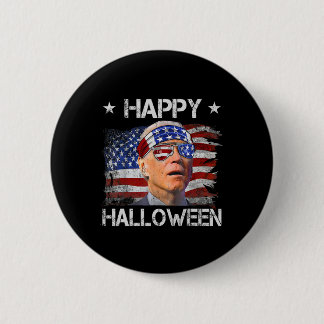 Macaron Rond 5 Cm Drôle Joe Biden Quatrième 4 Juillet Joyeux Hallowe
