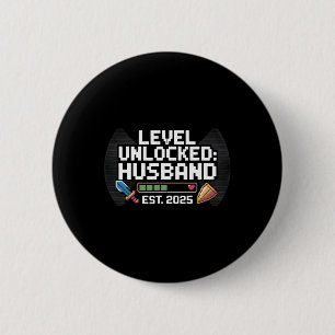 Macaron Rond 5 Cm Drôle Joueur Mariage Fiançailles cadeau Tee