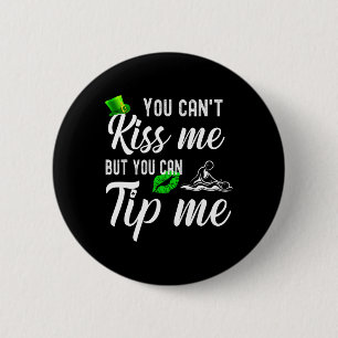 Macaron Rond 5 Cm Drôle Jour de la Saint Patrick Tee Mage Therapist 
