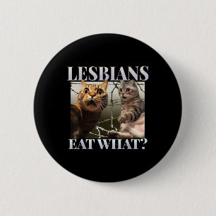 Macaron Rond 5 Cm Drôle Lesbiennes Gay pride Mangent Ce Queer Lgbtq 