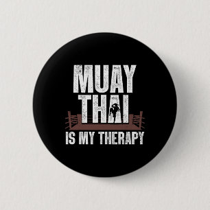 Macaron Rond 5 Cm Drôle Muay Design Thaï Hommes Femmes Enfants Muay 