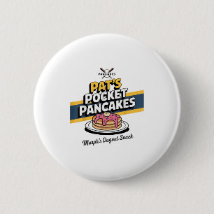 Macaron Rond 5 Cm Drôle Pancake Breakfast dire