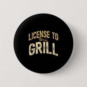 Macaron Rond 5 Cm Drôle Papa Aime Le Barbecue Permis De Griller La V