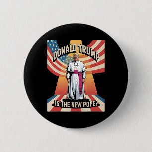 Macaron Rond 5 Cm Drôle Pape Et Président Donald Trump3