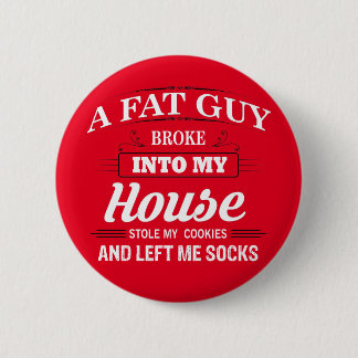 Macaron Rond 5 Cm Drôle Père Noël Dit