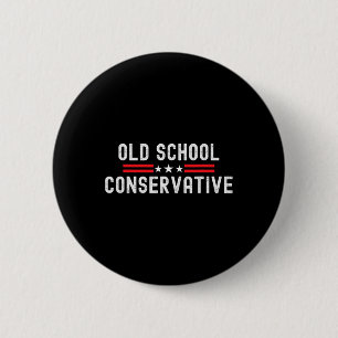 Macaron Rond 5 Cm Drôle Pro Conservateur Fier Républicain Politique