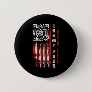 Macaron Rond 5 Cm Drôle Qr Donald Trump Dancing 4745 Code Vidéo