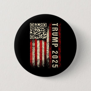 Macaron Rond 5 Cm Drôle Qr Donald Trump Dancing 47_45 Code Vidéo