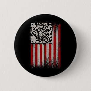 Macaron Rond 5 Cm Drôle Qr Trump Danser Code 1