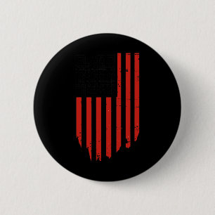 Macaron Rond 5 Cm Drôle Qr Trump Danser Code Danse Rouge Et Blanc