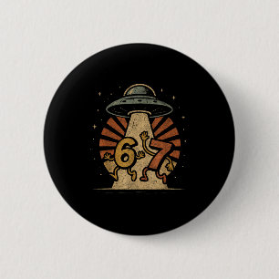 Macaron Rond 5 Cm Drôle Six Sept 67 Mème Internet Mème Ufo Gen Alph