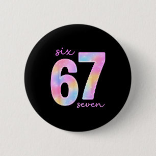 Macaron Rond 5 Cm Drôle Six Sept 6 7 Mème Gen Alpha Argot 67 Enfants