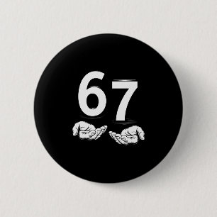 Macaron Rond 5 Cm Drôle Six Sept 6 7 Mème Génération Alpha Argot 6 7