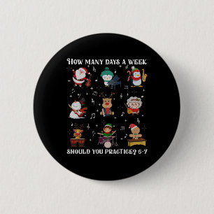 Macaron Rond 5 Cm Drôle Six Seven 6 7 Mème Pour Noël Prof De Musique