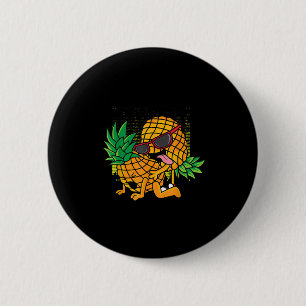 Macaron Rond 5 Cm Drôle Tropical Fruit Humour Apparel, Co. Upside Do