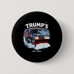 Macaron Rond 5 Cm Drôle Trump 2024 Victory Snowflake Removal