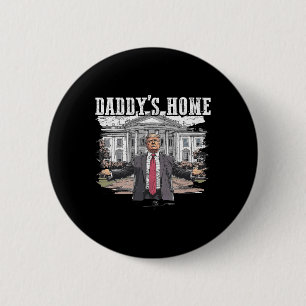 Macaron Rond 5 Cm Drôle Trump Daddy’s Home Maison Blanche 2024