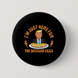 Macaron Rond 5 Cm Drôle Trump Thanksgiving Je suis juste ici pour le