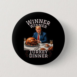 Macaron Rond 5 Cm Drôle Trump Winner Dîner Turquie Thanksgivi