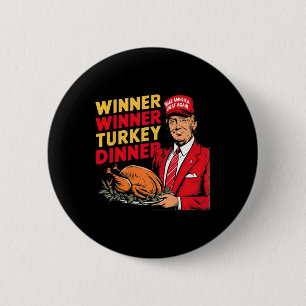 Macaron Rond 5 Cm Drôle Trump Winner Dîner Turquie Thanksgivi