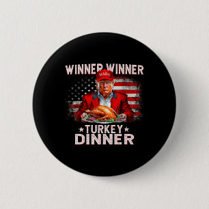 Macaron Rond 5 Cm Drôle Trump Winner Dîner Turquie Thanksgivi