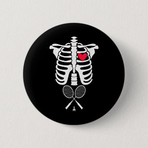 Macaron Rond 5 Cm Drôle Xray Halloween Costume Rib Cage Skeleton Mau