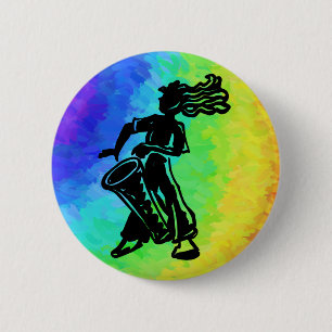 Macaron Rond 5 Cm Drum New York Boogie Nights Rainbow