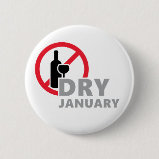 Macaron Rond 5 Cm Dry january, pas d'alcool pendant un mois