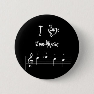 Macaron Rond 5 Cm dsch, treblebassheart, I, musique d'Emo