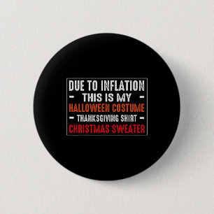 Macaron Rond 5 Cm Dû À L'Inflation Drôle Costume Halloween Thanksgiv