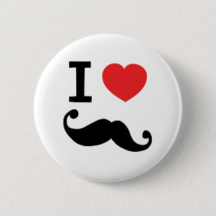 Macaron Rond 5 Cm Du coeur I moustache twirly