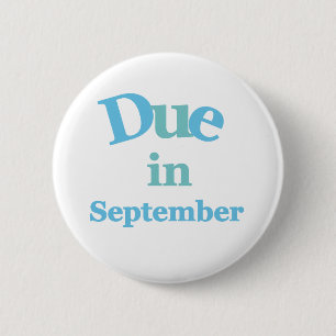 Macaron Rond 5 Cm Dû de bleu en septembre