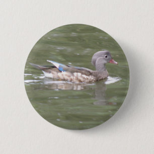 Macaron Rond 5 Cm Duck on the Lake Button