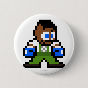 Macaron Rond 5 Cm Dudley à 8 bits