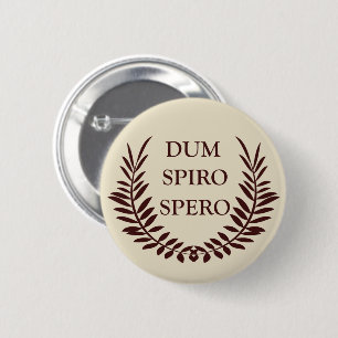 Macaron Rond 5 Cm dum spiro spero